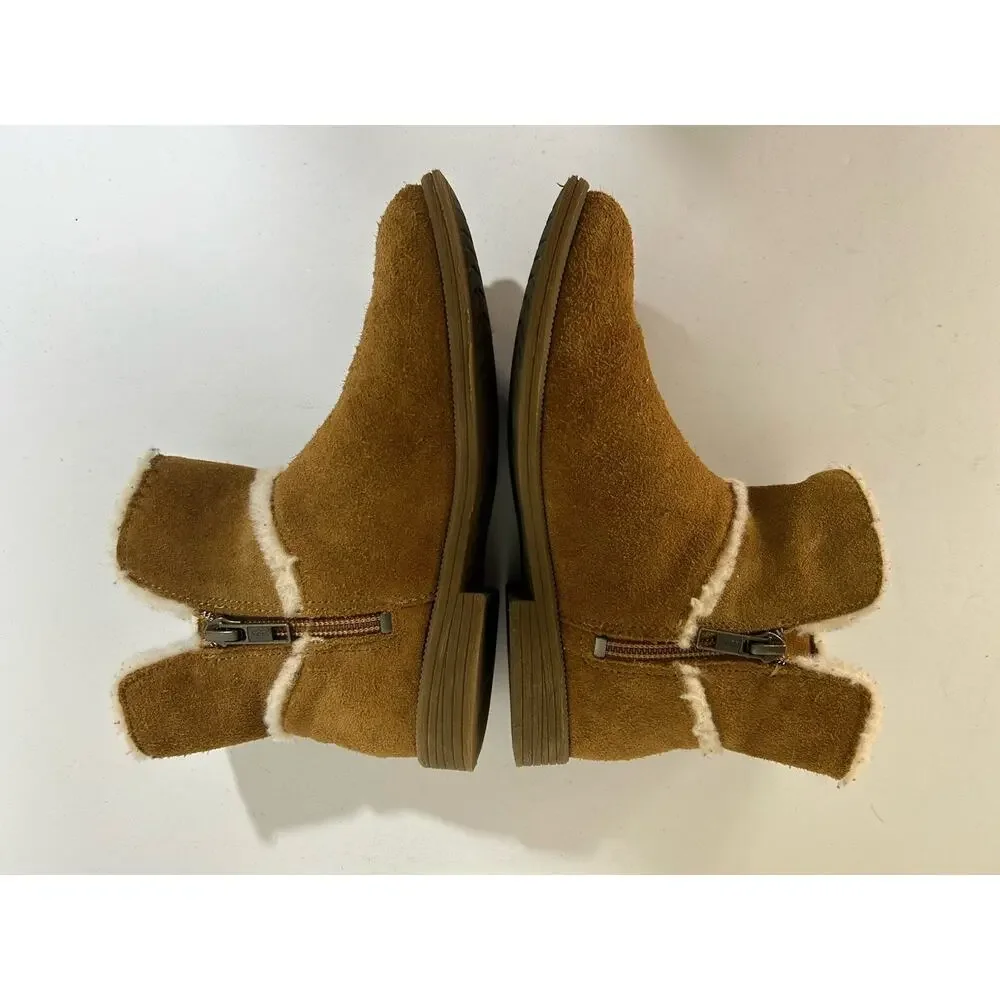 UGG COLETTA ANKLE BOOTS CHESNUT BROWN SUEDE BIG KIDS’ SIZE US 2